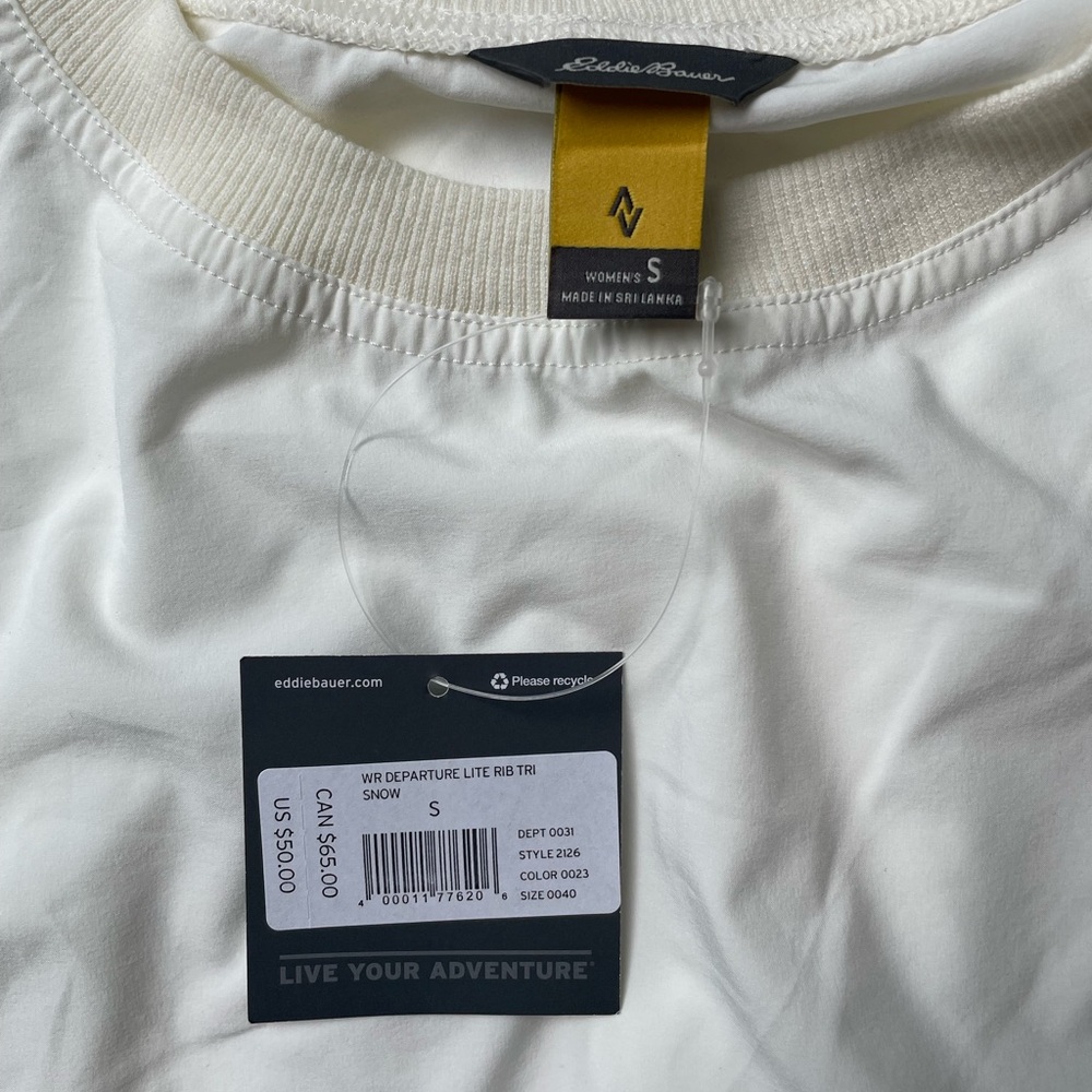 Eddie Bauer sleeveless blouse with ringer neck - Picture 3 of 3